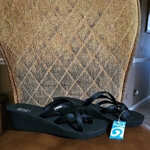 Teva Mush Mandalyn Wedge Ola 2 Slip On Thong Flip Flops Sandals Shoes Strappy